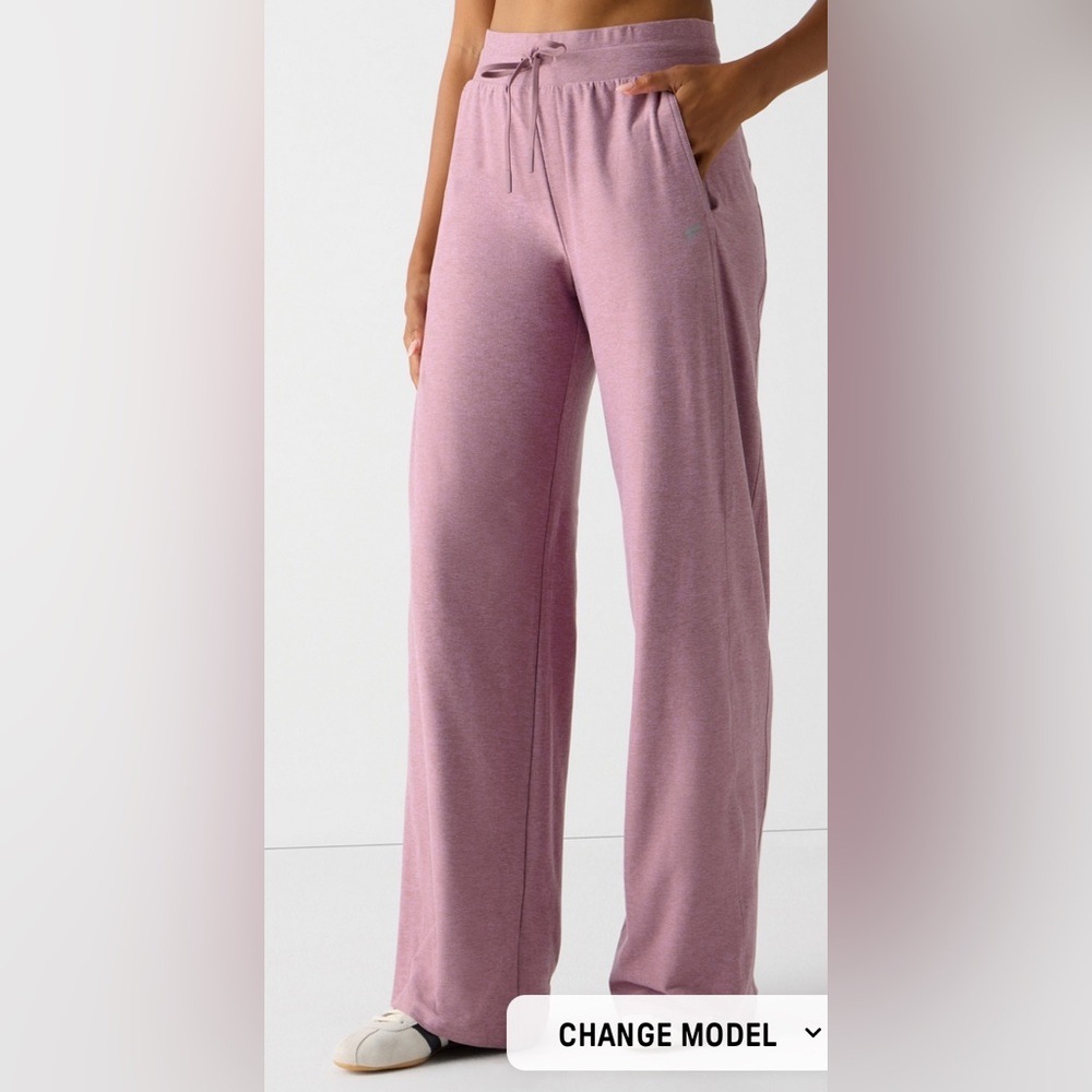Fabletic Cloud‎ Jersey Wide Leg Pant (Mushroom Heather)